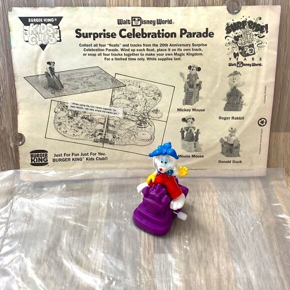 Walt Disney World Roger Rabbit vintage spin wind up toy parade route rare - Picture 6 of 7